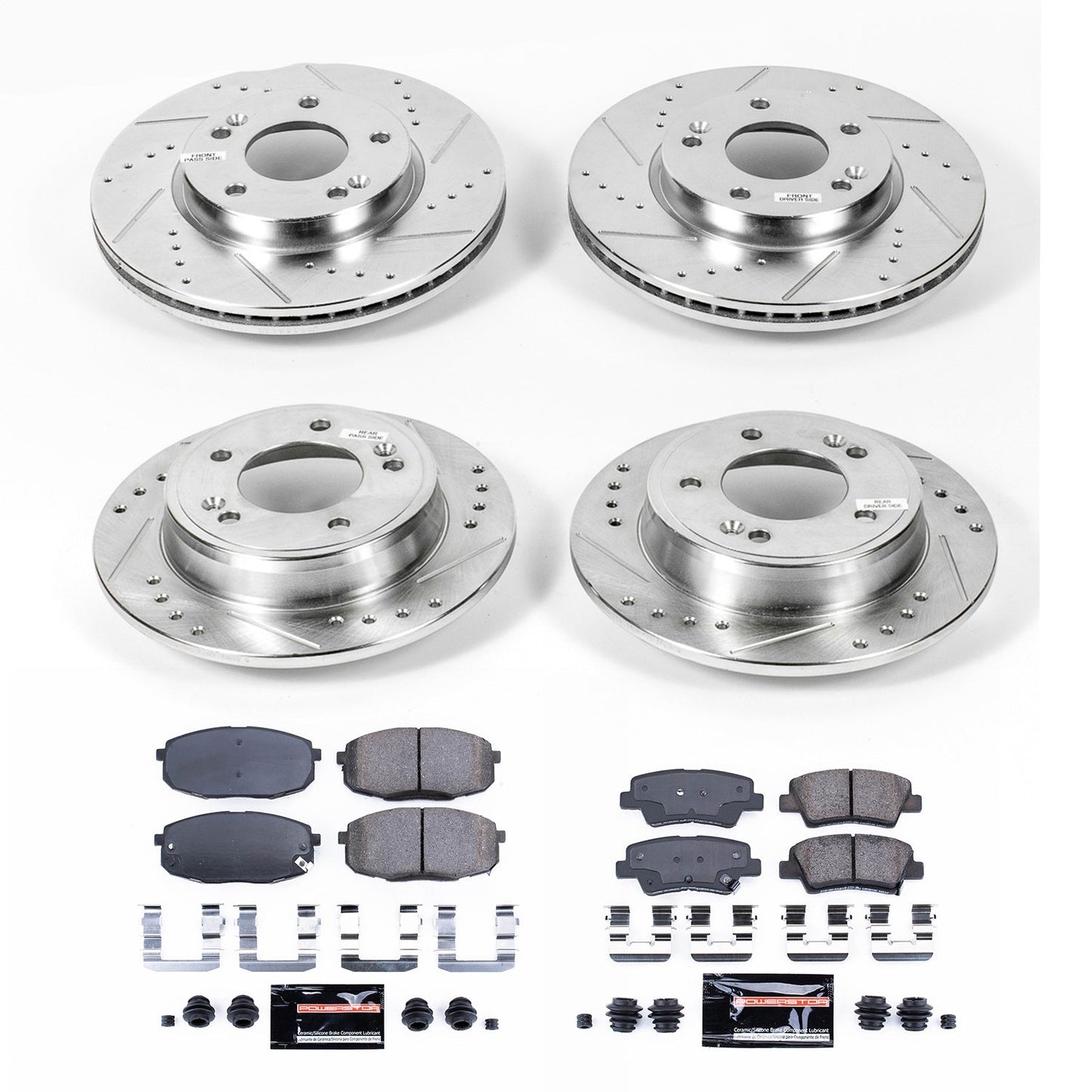 PowerStop Front & Rear Z23 Evolution Sport Brake Kit | Kia Soul (14-16) (K6945)