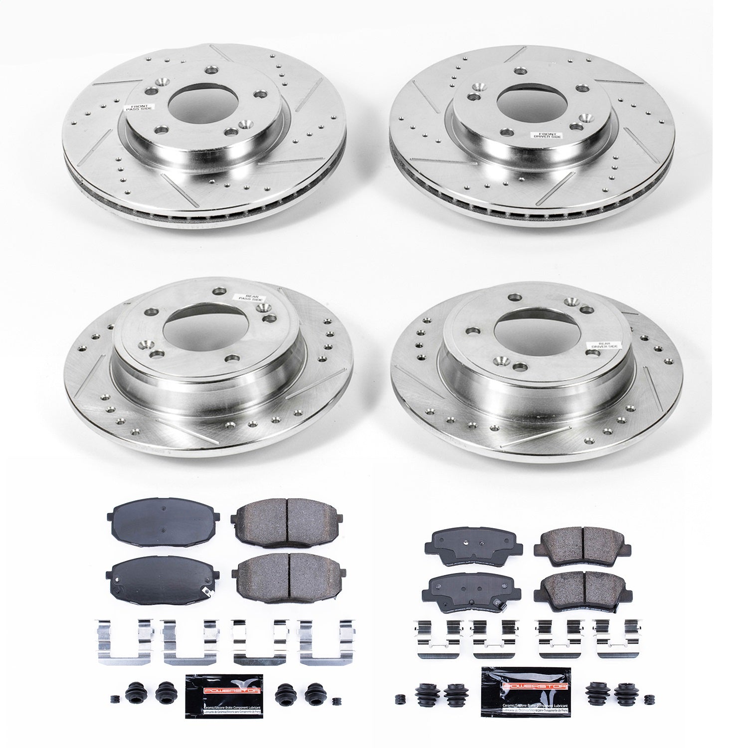 PowerStop Front & Rear Z23 Evolution Sport Brake Kit | Kia Soul (14-16) (K6945)