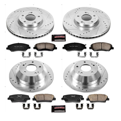 PowerStop Front & Rear Z23 Evolution Sport Brake Kit | Hyundai Santa Fe (13-16) (K6950)