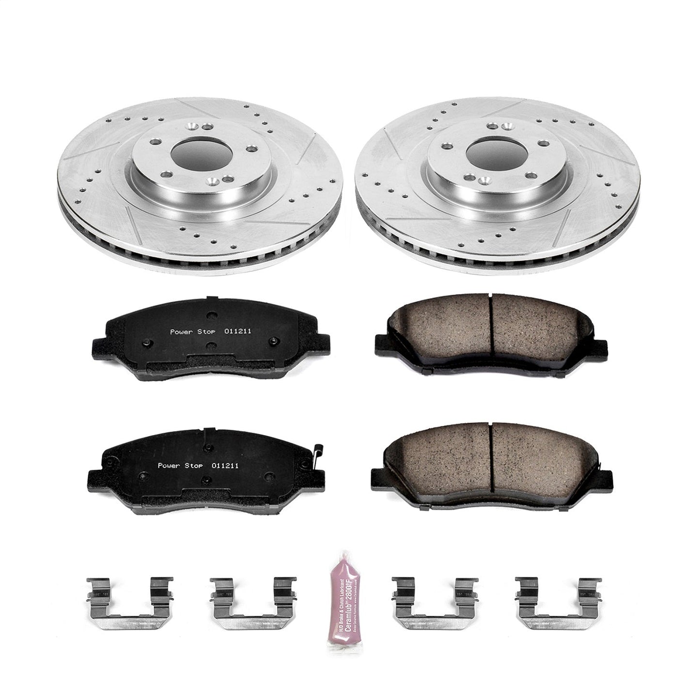 PowerStop Front Z23 Evolution Sport Brake Kit | Hyundai Santa Fe (13-16) (K6951)