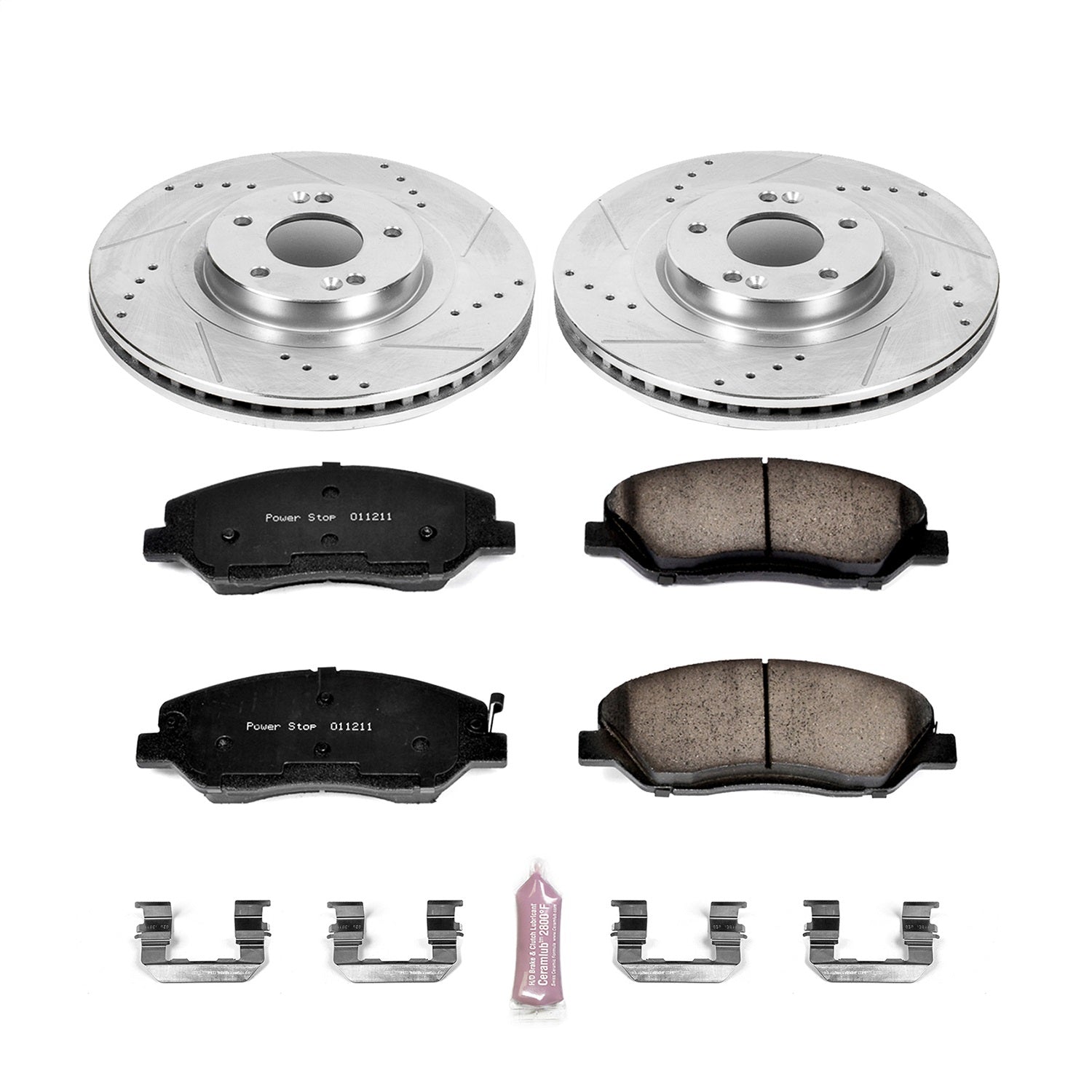 PowerStop Front Z23 Evolution Sport Brake Kit | Hyundai Santa Fe (13-16) (K6951)