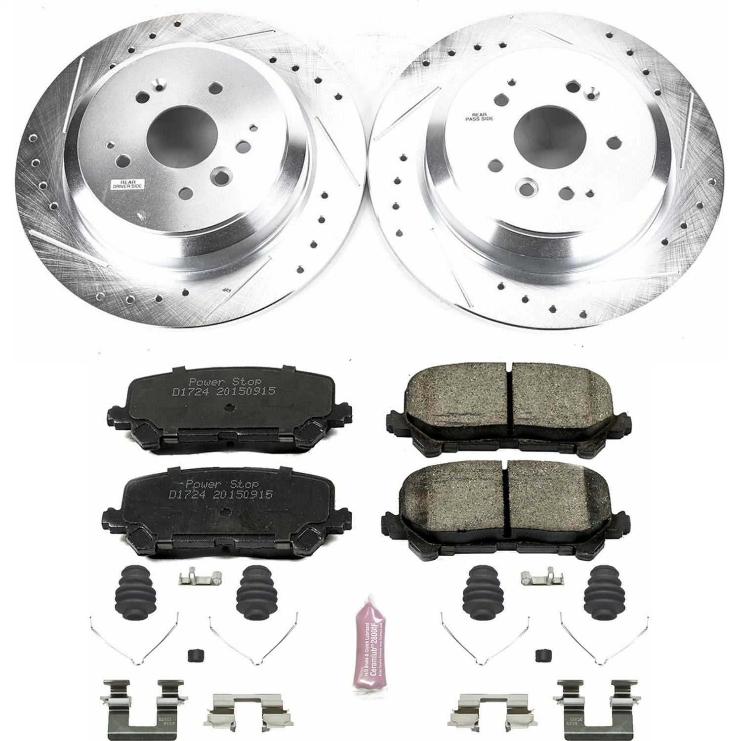PowerStop Rear Z23 Evolution Sport Brake Kit | Acura MDX (14-16) (K6953)