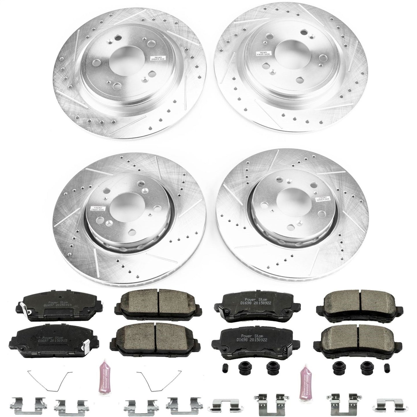 PowerStop Front & Rear Z23 Evolution Sport Brake Kit | Acura RLX (14-19) (K6954)