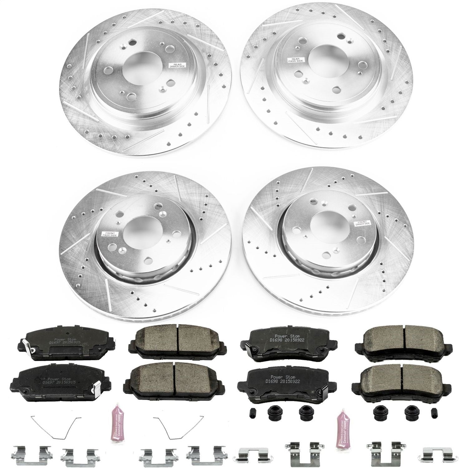 PowerStop Front & Rear Z23 Evolution Sport Brake Kit | Acura RLX (14-19) (K6954)