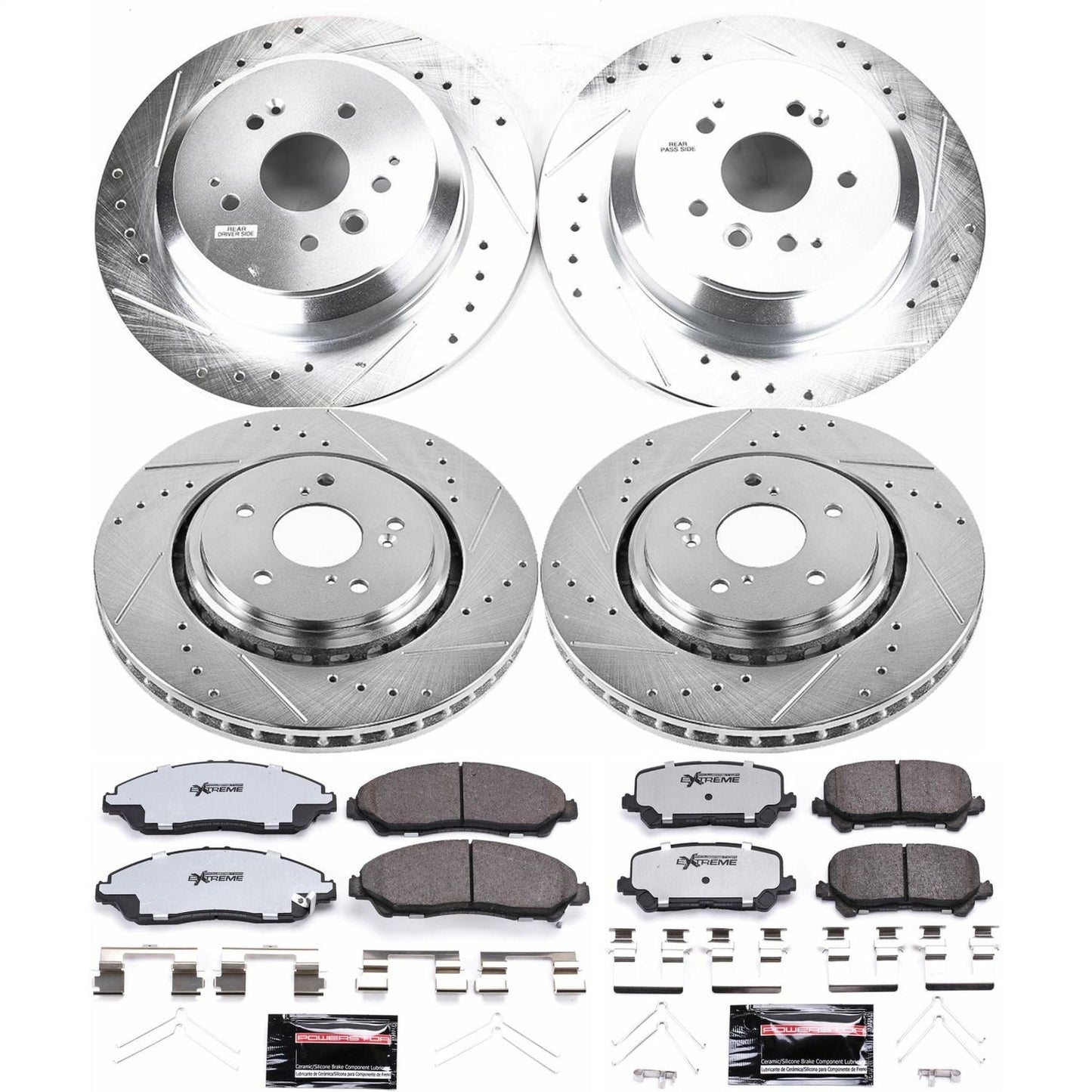 PowerStop Front & Rear Z36 Truck & Tow Brake Kit | Acura MDX (14-16) (K6956-36)