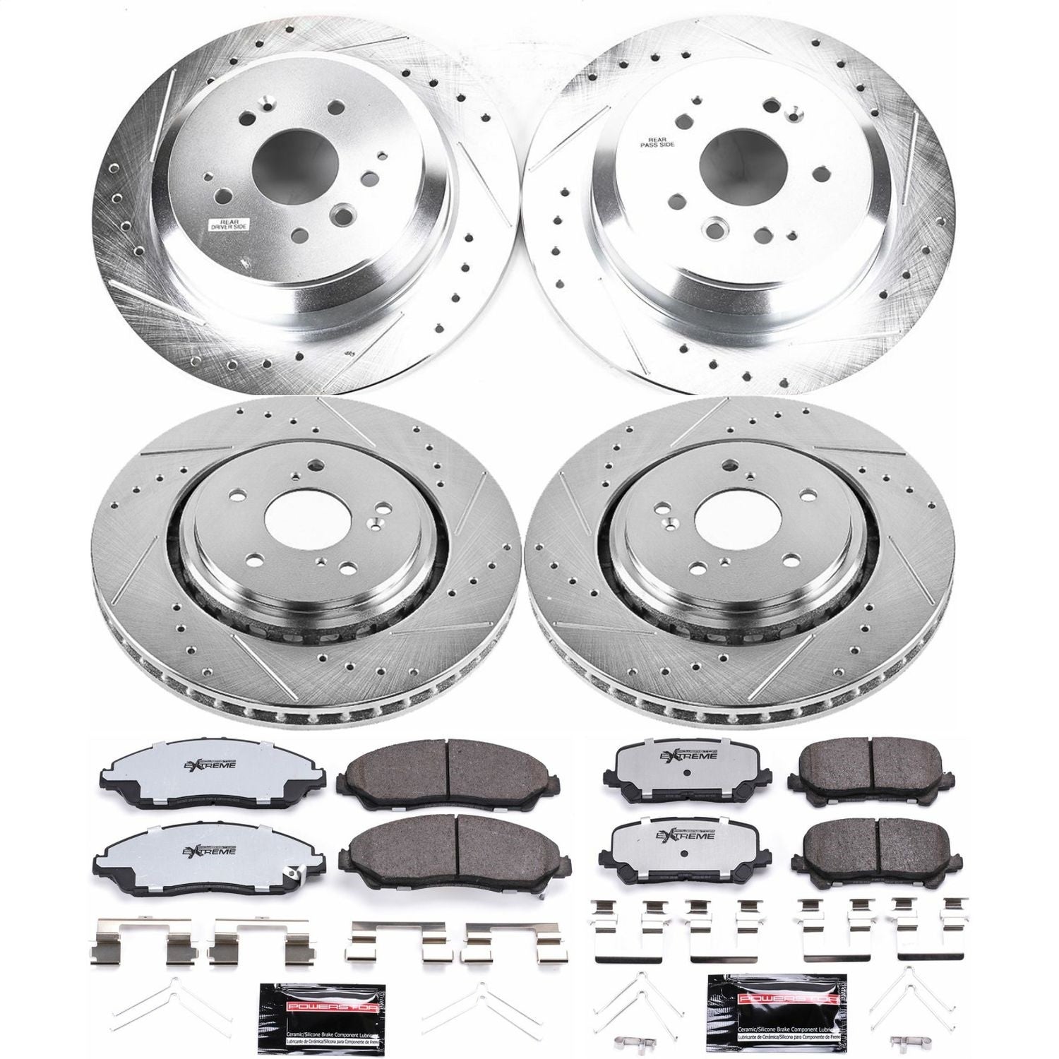 PowerStop Front & Rear Z36 Truck & Tow Brake Kit | Acura MDX (14-16) (K6956-36)