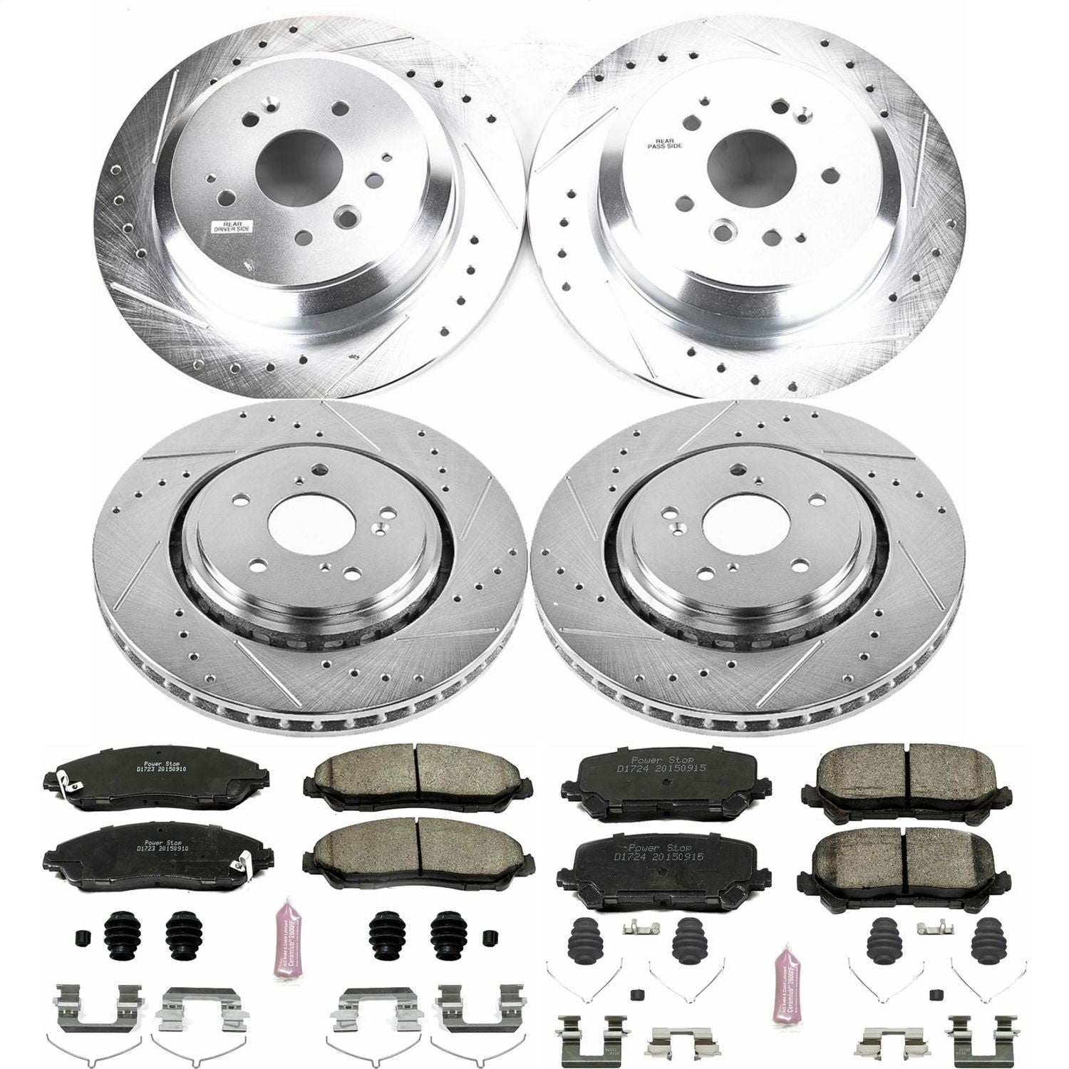 PowerStop Front & Rear Z23 Evolution Sport Brake Kit | Acura MDX (14-16) (K6956)