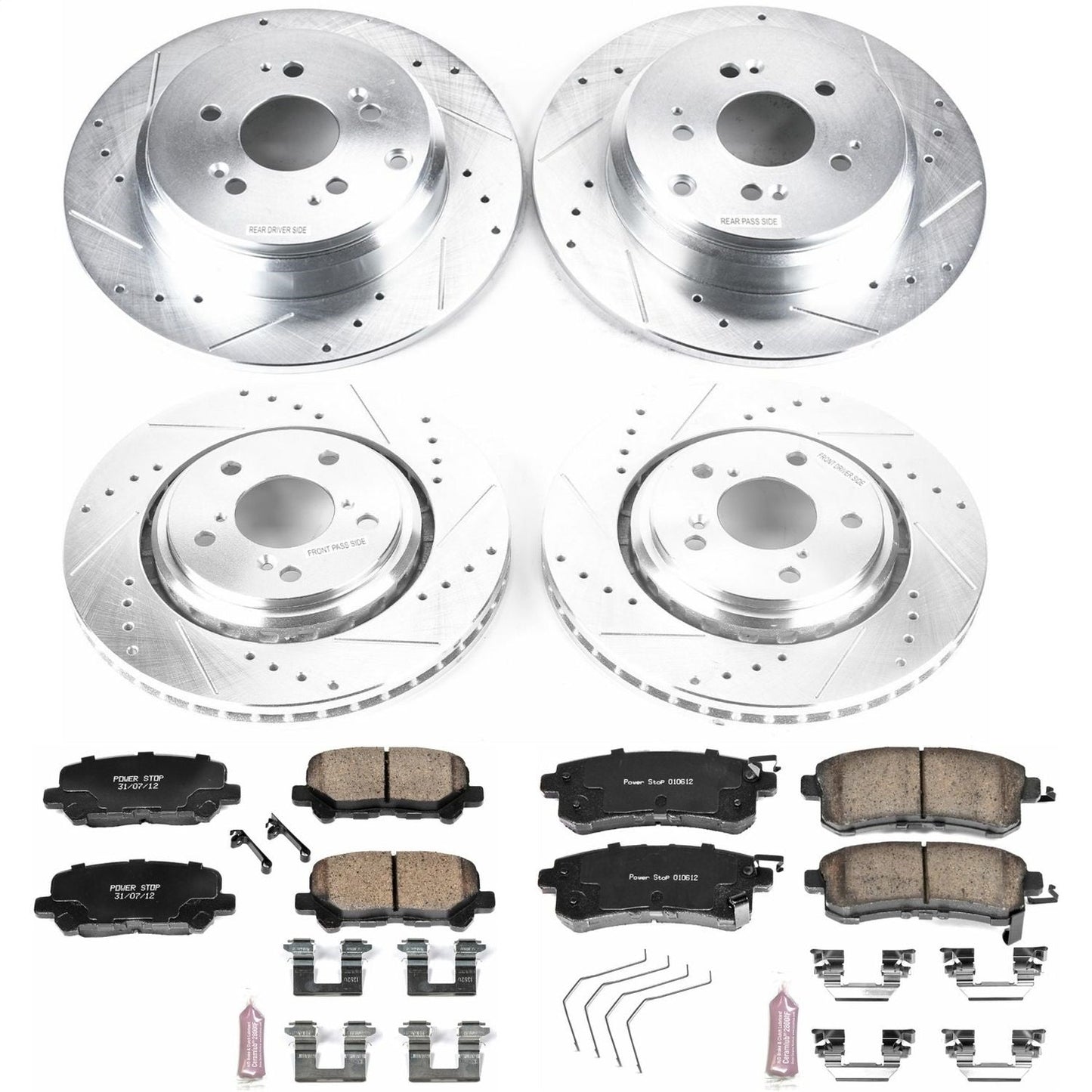 PowerStop Front & Rear Z23 Evolution Sport Brake Kit | Honda Odyssey (15-17) (K6958)