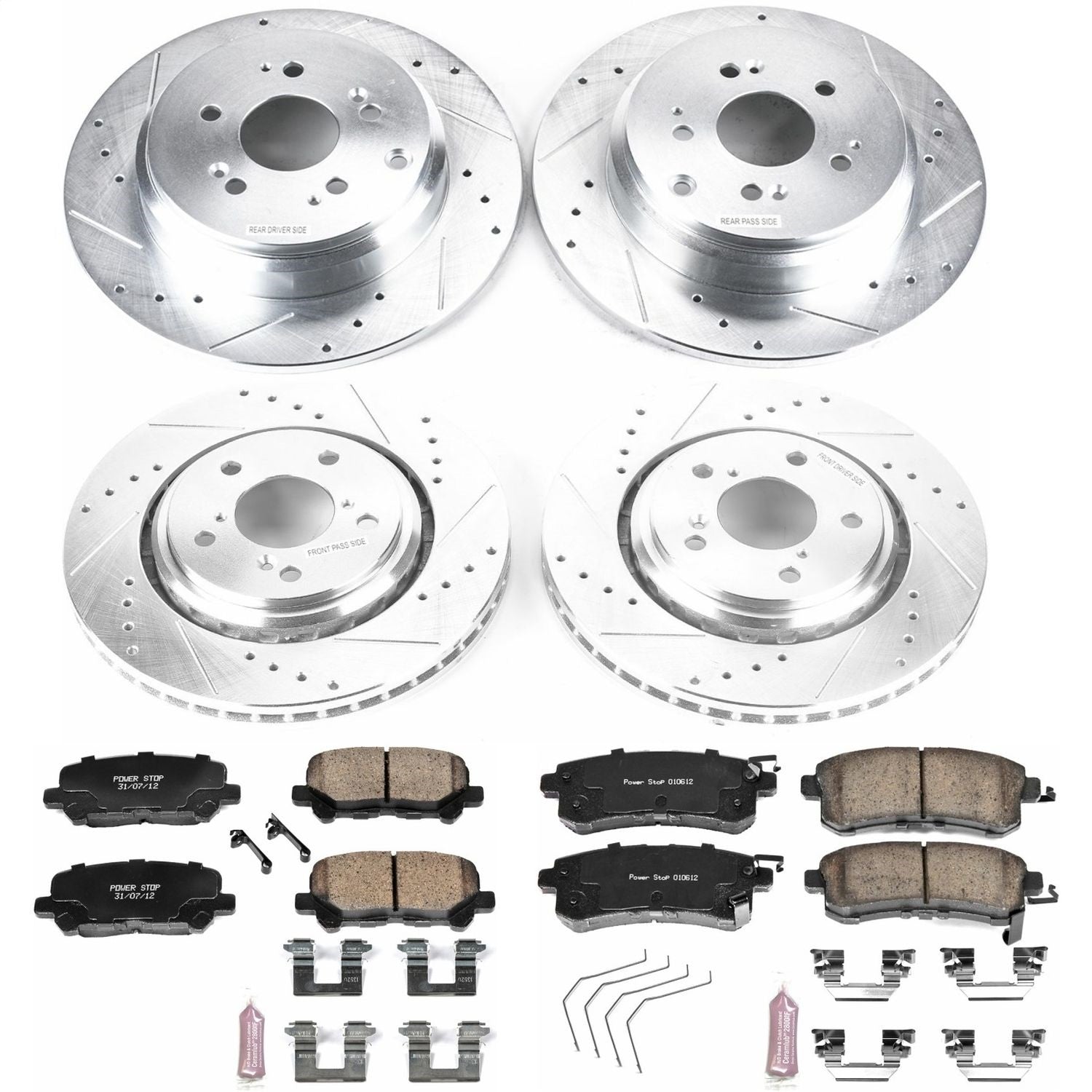 PowerStop Front & Rear Z23 Evolution Sport Brake Kit | Honda Odyssey (15-17) (K6958)