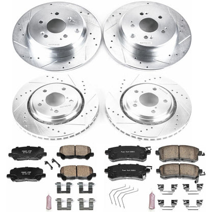PowerStop Front & Rear Z23 Evolution Sport Brake Kit | Honda Odyssey (15-17) (K6958)