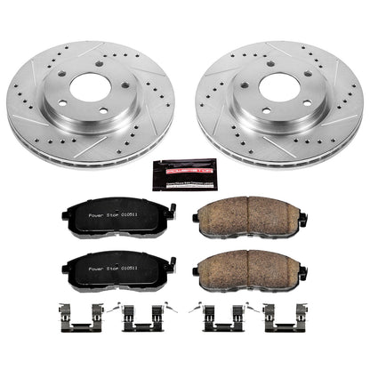 PowerStop Z23 Evolution Sport Front Brake Kit | Nissan Sentra (13-18) (K6961)
