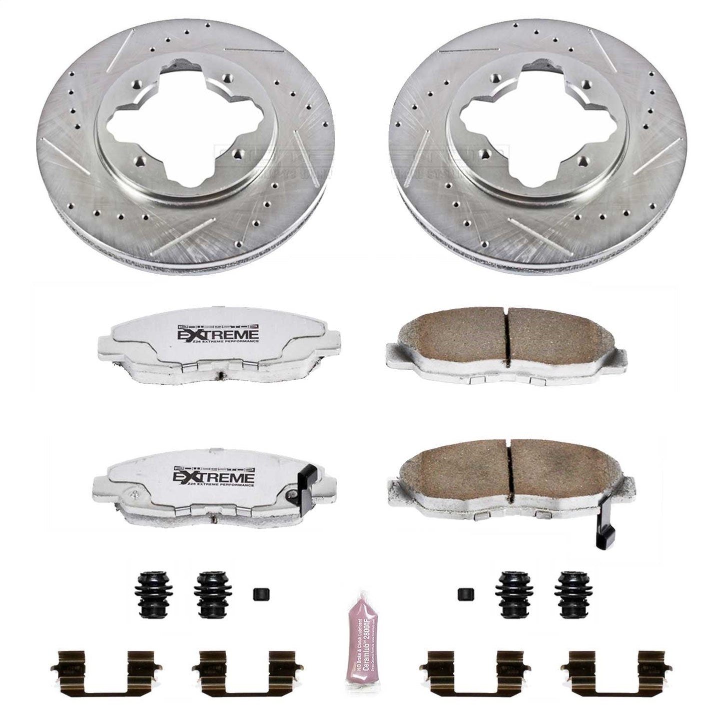 PowerStop Front Z26 Street Warrior Brake Kit | Acura CL (1997) (K697-26)