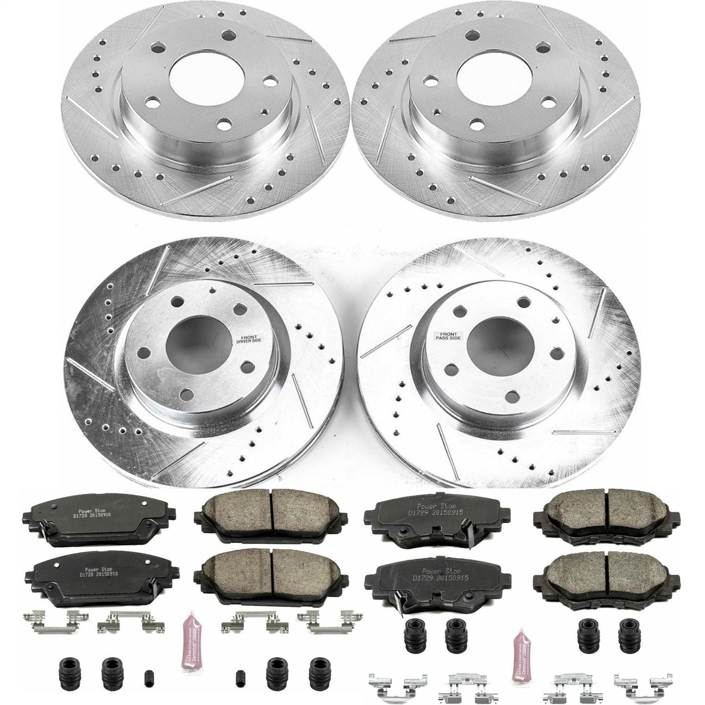 PowerStop Z23 Evolution Sport Front & Rear Brake Kit | Mazda 3 (14-16) (K6970)