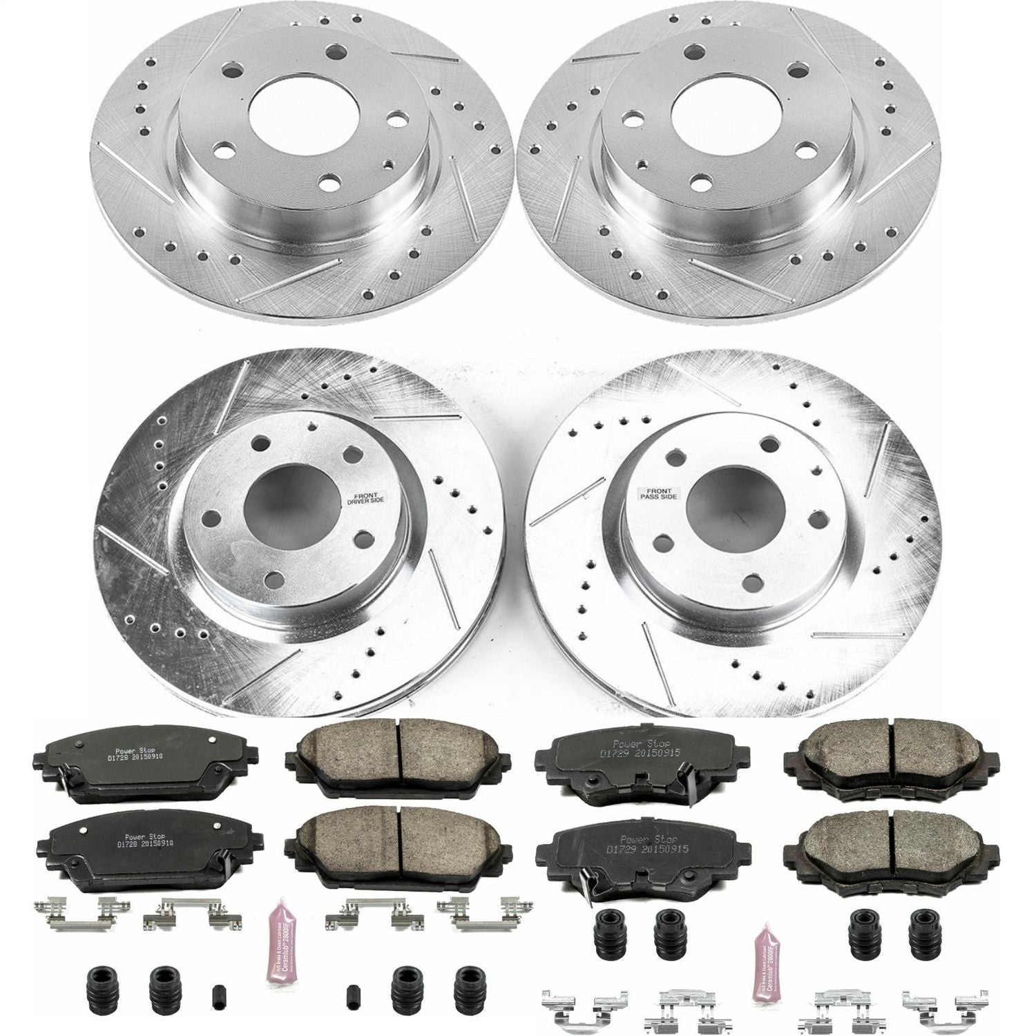 PowerStop Z23 Evolution Sport Front & Rear Brake Kit | Mazda 3 (14-16) (K6970)