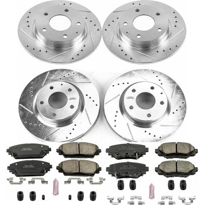 PowerStop Z23 Evolution Sport Front & Rear Brake Kit | Mazda 3 (14-16) (K6970)
