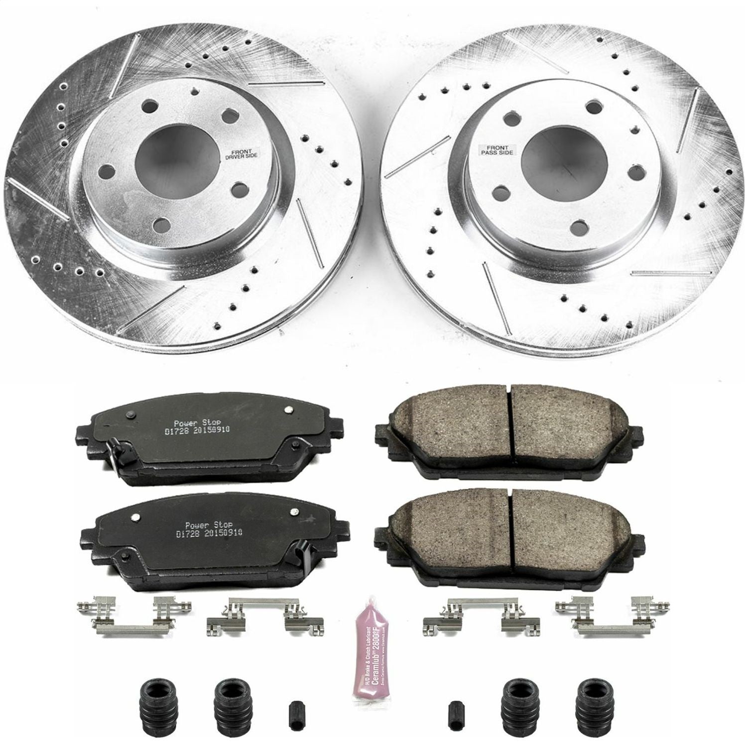 PowerStop Front Z23 Evolution Sport Brake Kit | Mazda 3 (14-18) (K6971)