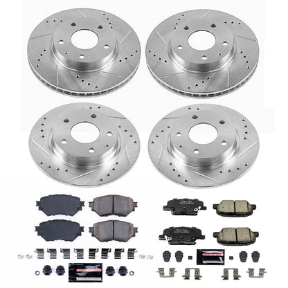 PowerStop Z23 Evolution Sport Front & Rear Brake Kit | Mazda 3 (14-16) (K6973)