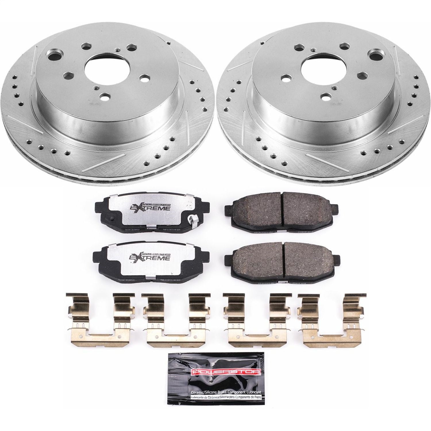 PowerStop Rear Z26 Street Warrior Brake Kit | Subaru Forester (14-18) (K6978-26)