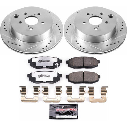 PowerStop Rear Z26 Street Warrior Brake Kit | Subaru Forester (14-18) (K6978-26)