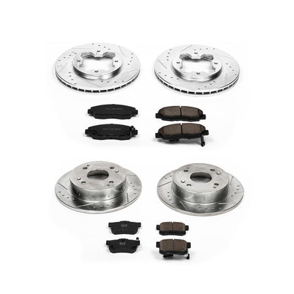 PowerStop Front & Rear Z23 Evolution Sport Brake Kit | Acura CL 1997 (K698)