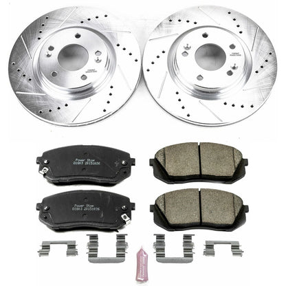 PowerStop Front Z23 Evolution Sport Brake Kit | Hyundai Sonata (15-16) (K6982)