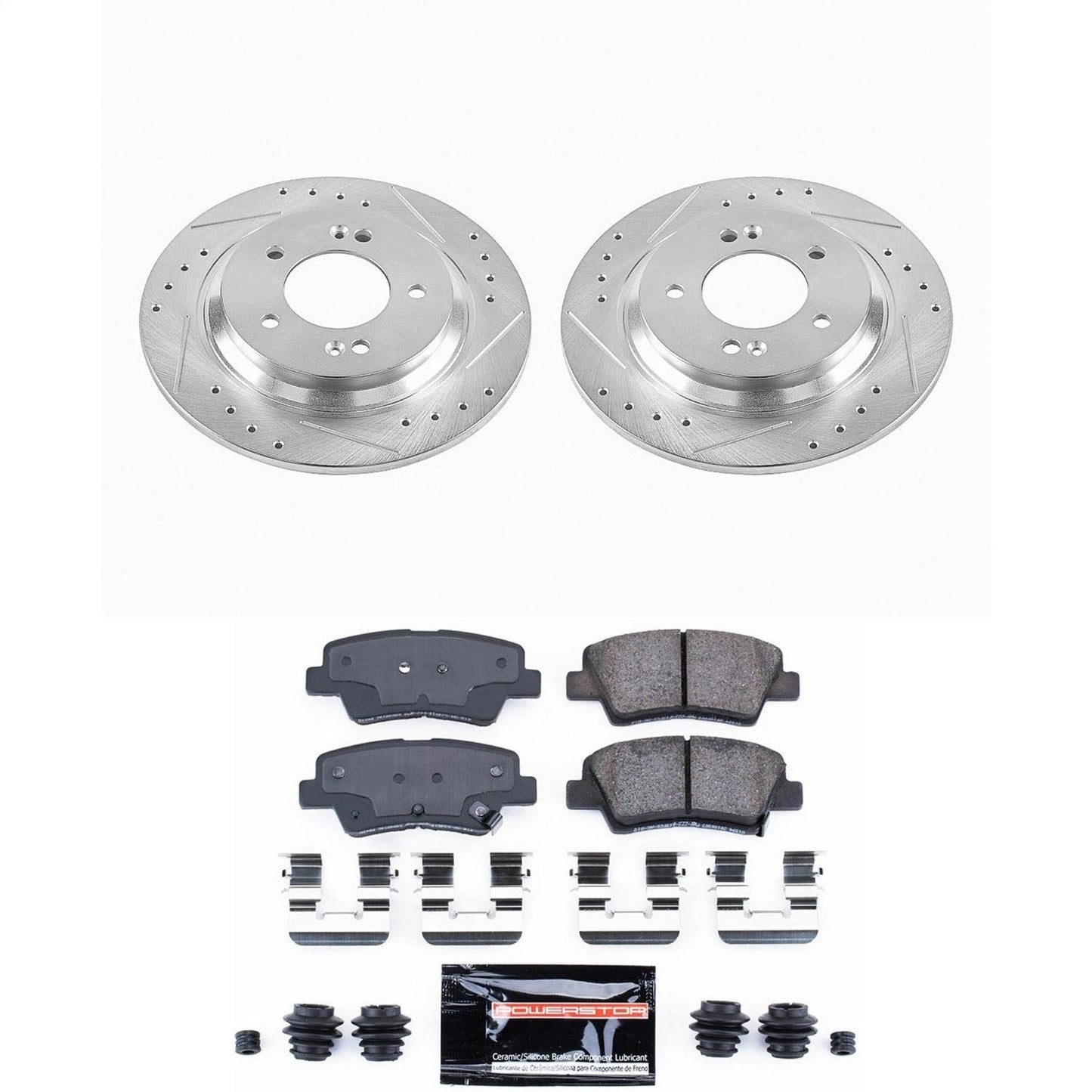 PowerStop Rear Z23 Evolution Sport Brake Kit | Hyundai Sonata (15) (K6985)