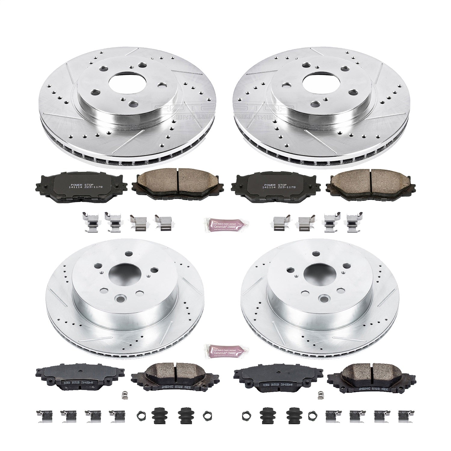 PowerStop Front & Rear Z23 Evolution Sport Brake Kit | Lexus IS250 (14-15) (K6987)