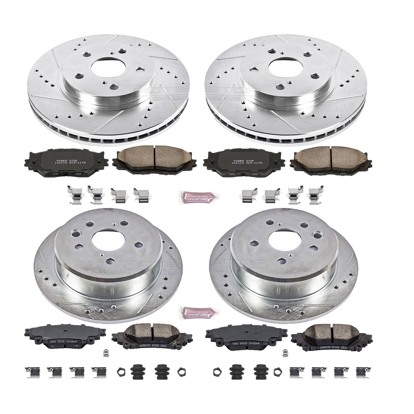PowerStop Front & Rear Z23 Evolution Sport Brake Kit | Lexus IS250 (14-15) (K6988)