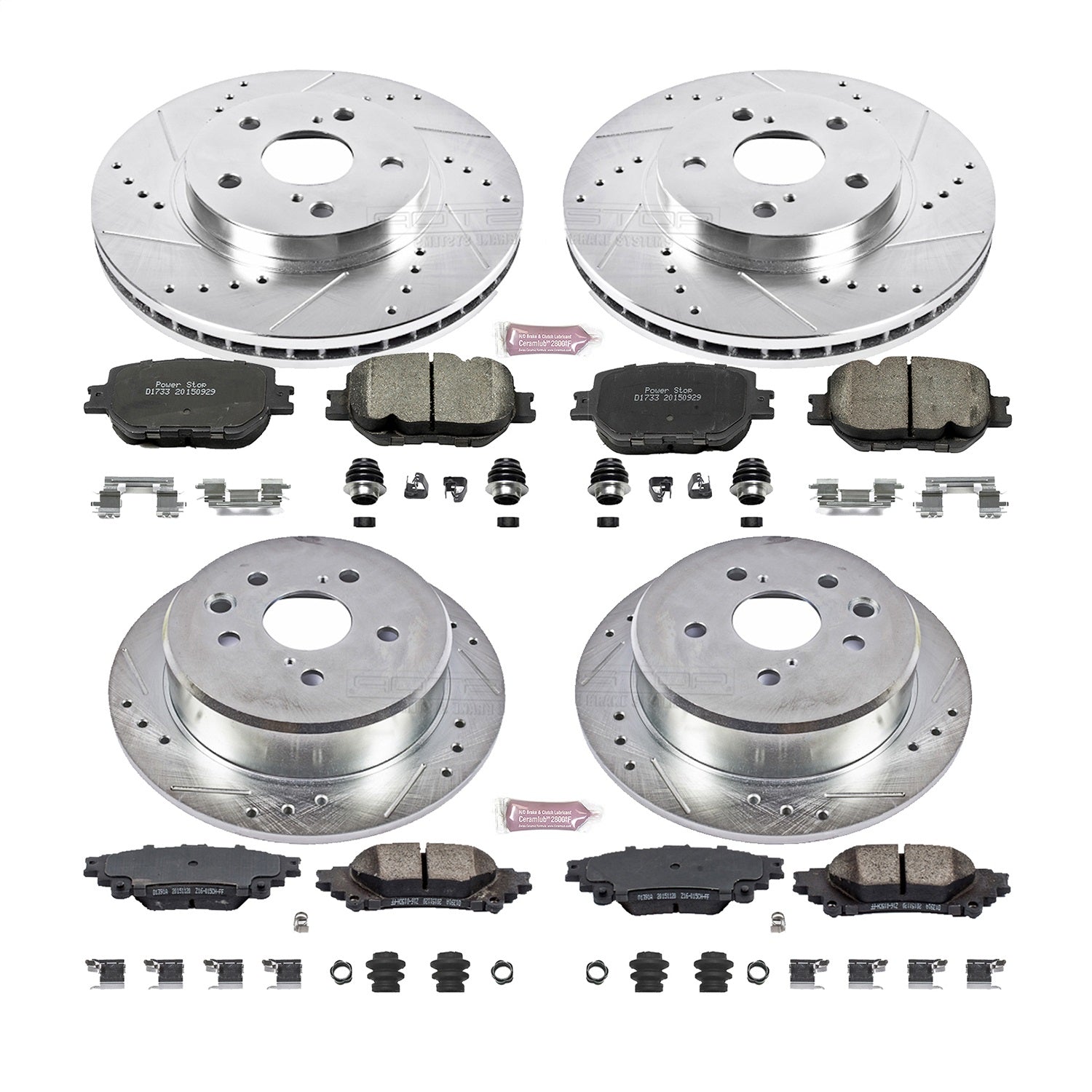 PowerStop Front & Rear Z23 Evolution Sport Brake Kit | Lexus IS250 (14-15) (K6989)