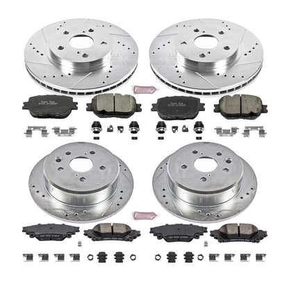PowerStop Front & Rear Z23 Evolution Sport Brake Kit | Lexus IS250 (14-15) (K6989)
