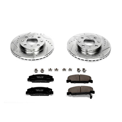 PowerStop Front Z23 Evolution Sport Brake Kit | Honda Civic (90-00) (K699)
