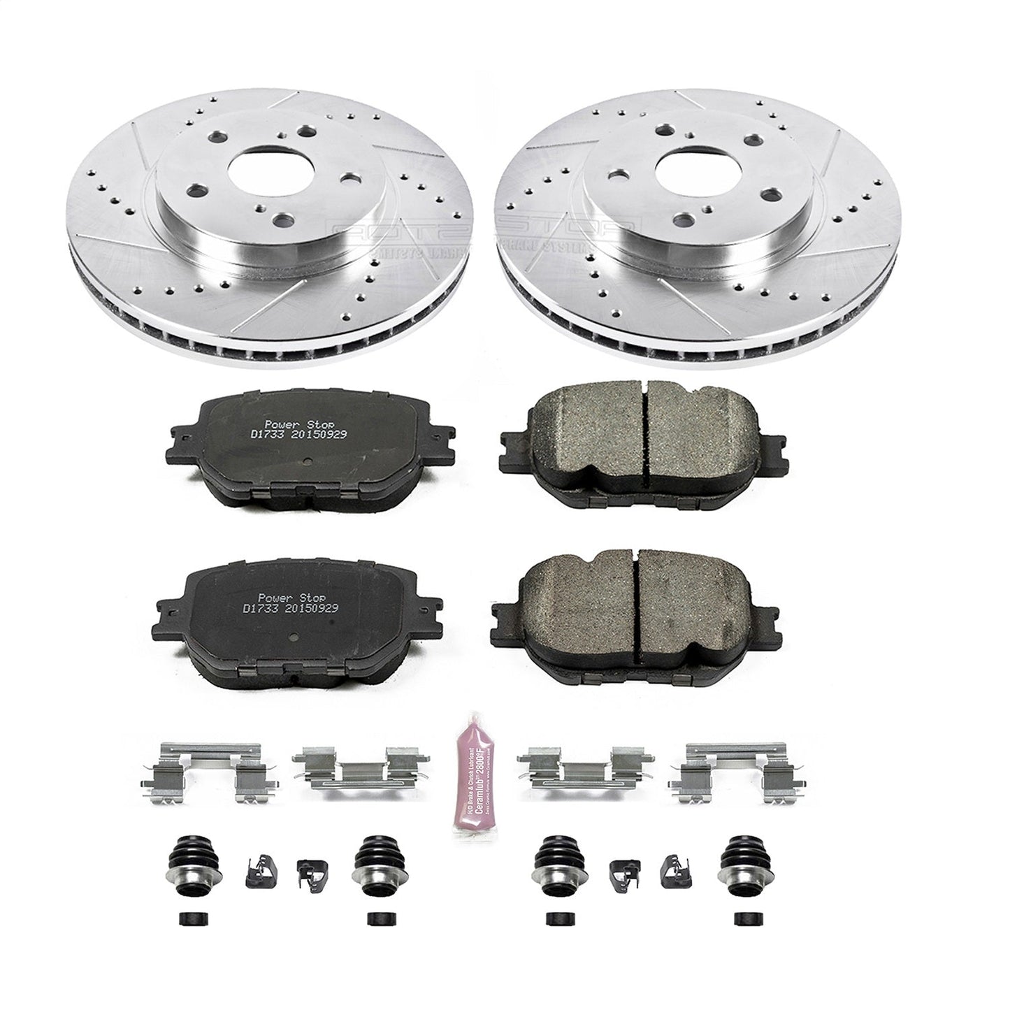 PowerStop Z23 Evolution Sport Front Brake Kit | Lexus IS250 (14-15) (K6990)