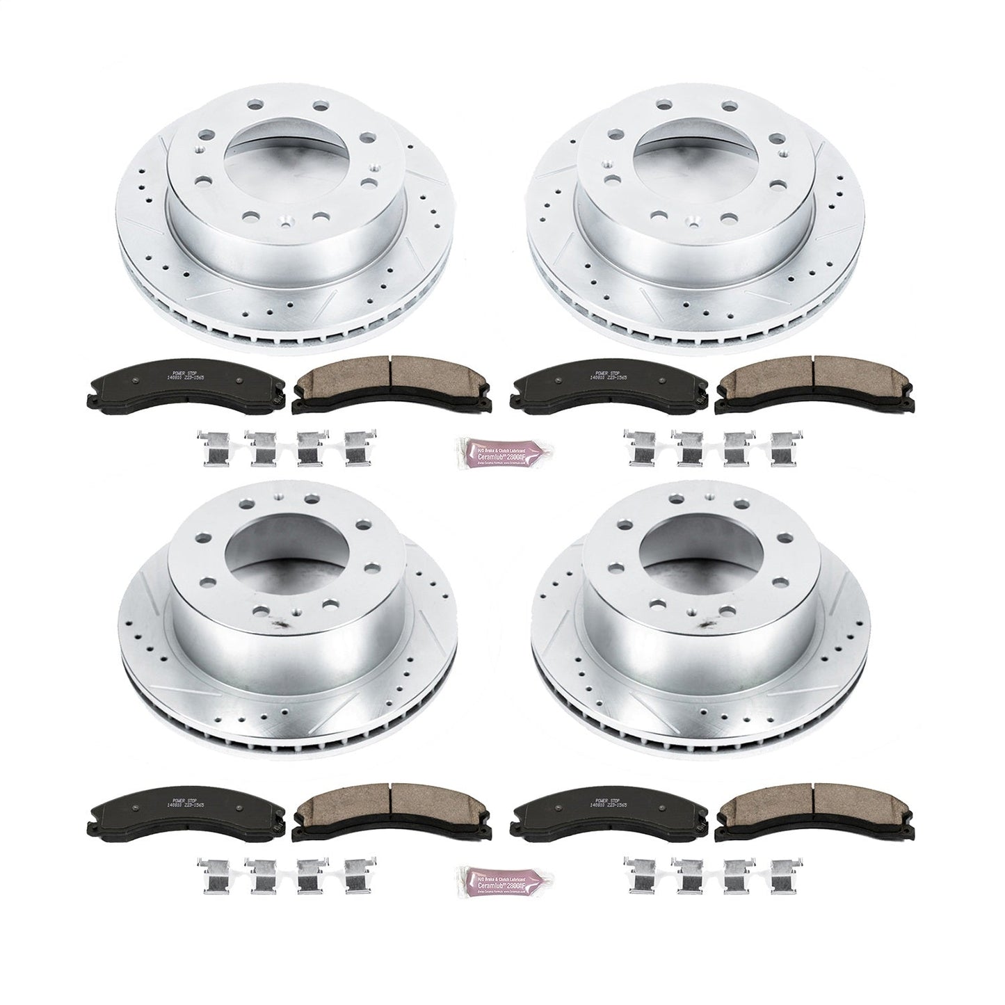 PowerStop Front & Rear Z23 Evolution Brake Kit | GMC Sierra 2500 HD (15-19) (K6992)
