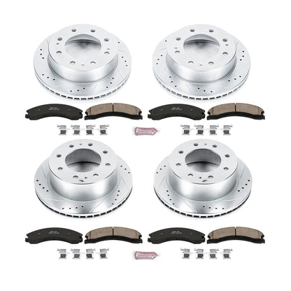 PowerStop Front & Rear Z23 Evolution Brake Kit | GMC Sierra 2500 HD (15-19) (K6992)