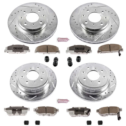 PowerStop Front & Rear Z26 Street Warrior Brake Kit | Honda Civic (92-95) (K700-26)