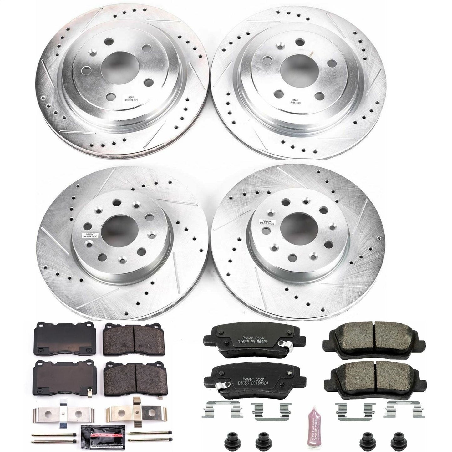 PowerStop Front & Rear Z23 Evolution Sport Brake Kit | Cadillac CTS (14-18) (K7000)