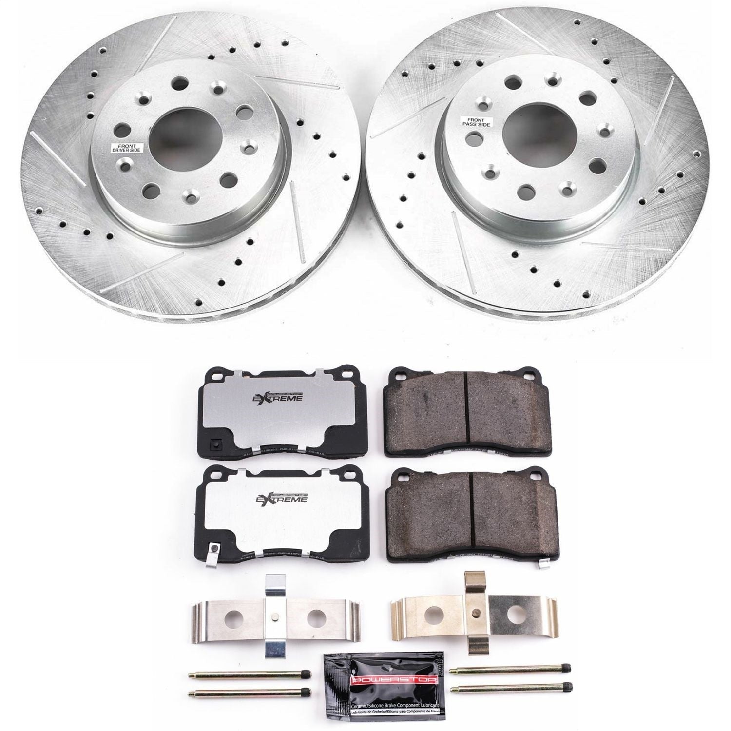 PowerStop Front Z26 Street Warrior Brake Kit | Cadillac CTS (14-18) (K7001-26)