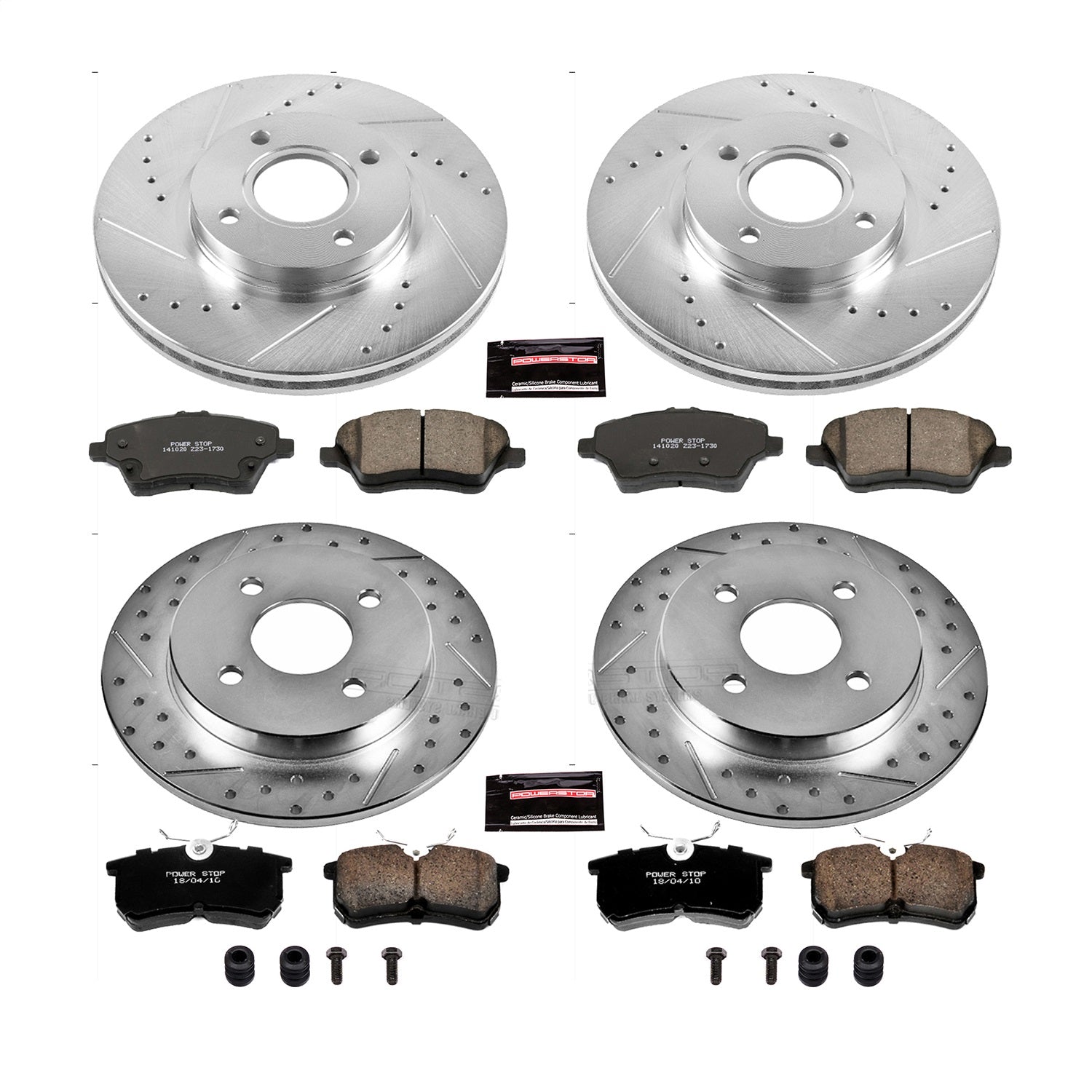 PowerStop Front & Rear Z23 Evolution Sport Brake Kit | Ford Fiesta (14-19) (K7002)