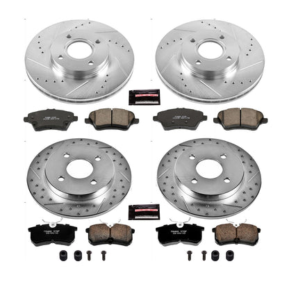 PowerStop Front & Rear Z23 Evolution Sport Brake Kit | Ford Fiesta (14-19) (K7002)