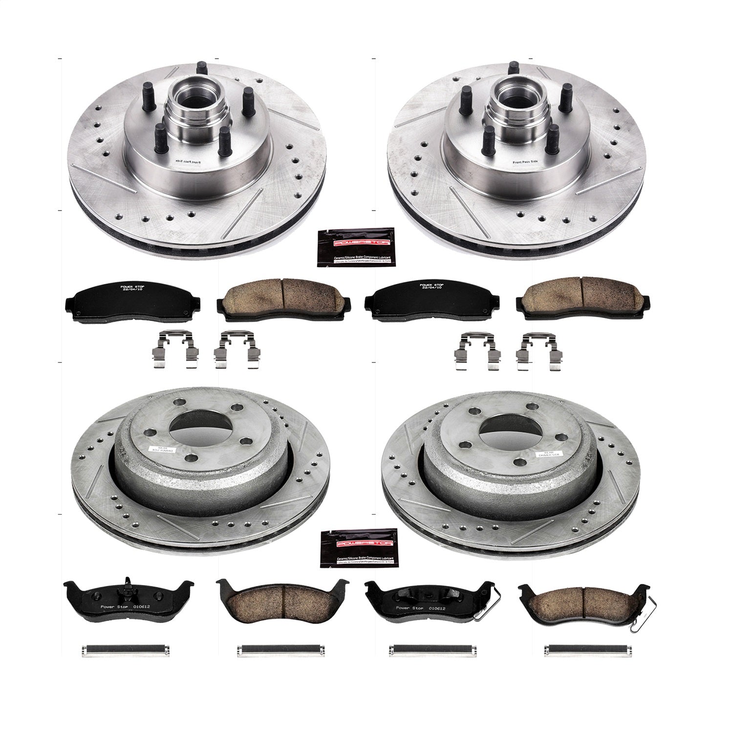 PowerStop Front & Rear Z23 Evolution Sport Brake Kit | Ford Ranger (10-11) (K7003)