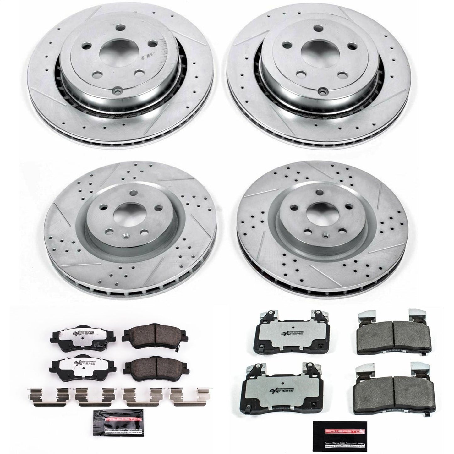PowerStop Front & Rear Z26 Street Warrior Brake Kit | Chevrolet SS (14) (K7005-26)