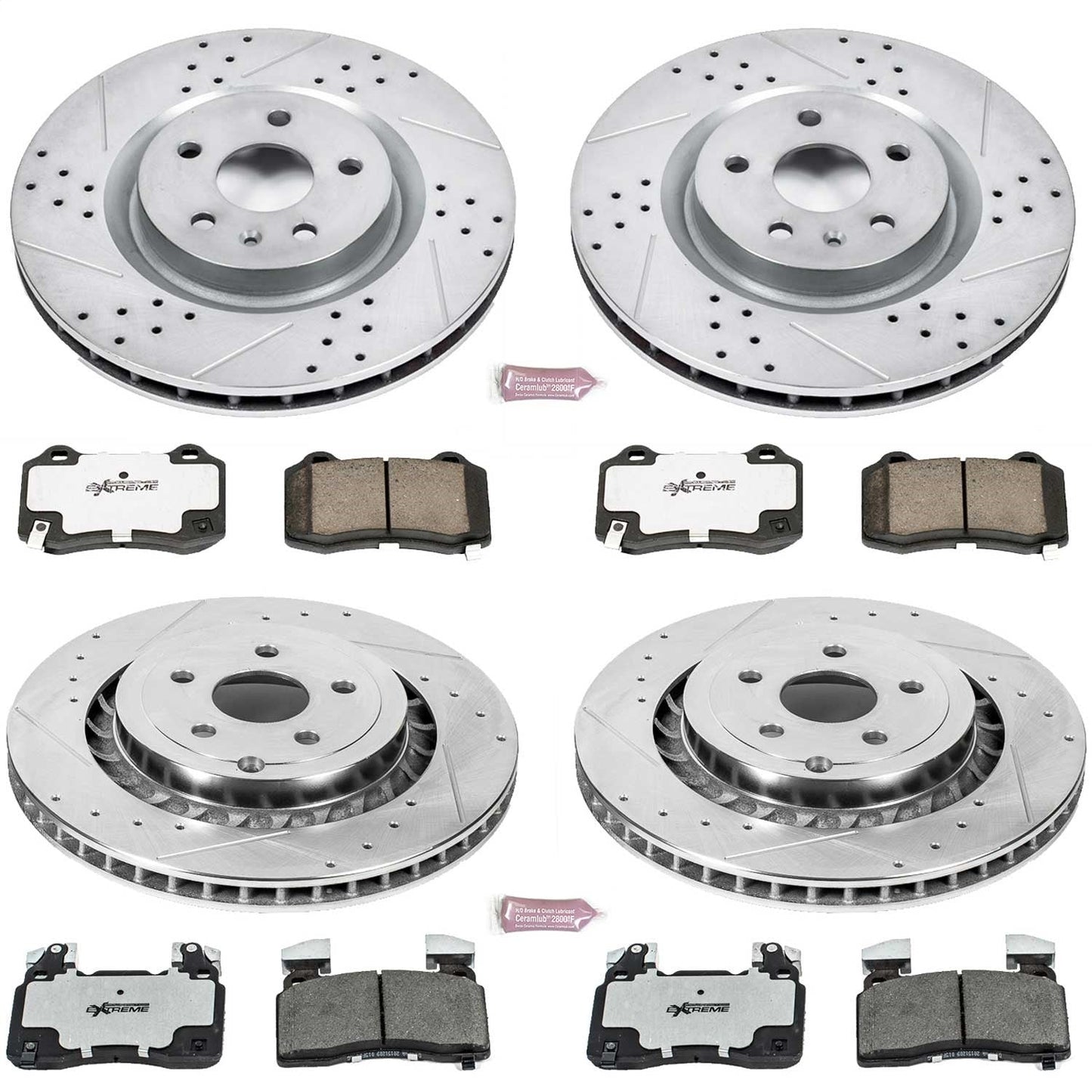 PowerStop Front & Rear Z26 Street Warrior Brake Kit | Chevrolet SS (15-17) (K7006-26)