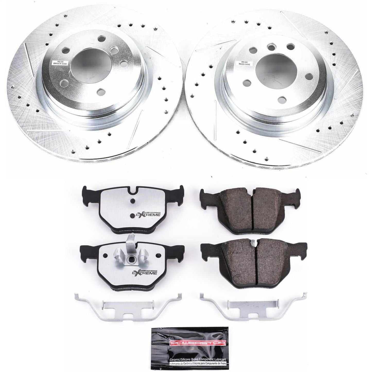 PowerStop Rear Z26 Street Warrior Brake Kit | BMW X1 (13-15) (K7009-26)