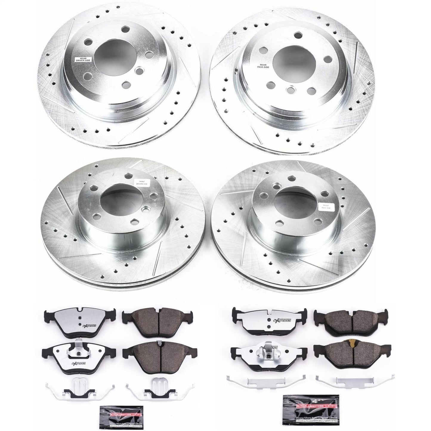 PowerStop Front & Rear Z26 Street Warrior Brake Kit | BMW X1 (13-15) (K7025-26)