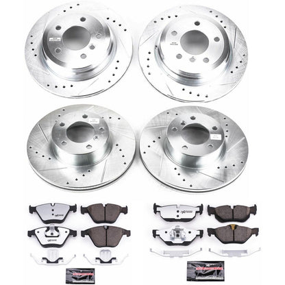 PowerStop Front & Rear Z26 Street Warrior Brake Kit | BMW X1 (13-15) (K7025-26)