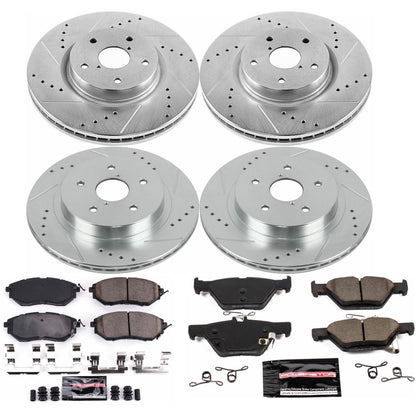 PowerStop Front & Rear Z23 Evolution Sport Brake Kit | Subaru Legacy (15-18) (K7028)