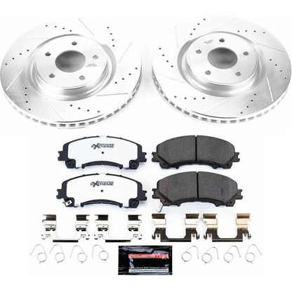PowerStop Front Z26 Street Warrior Brake Kit | Nissan Rogue (14-19) (K7034-26)
