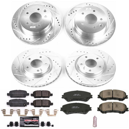 PowerStop Front & Rear Z23 Evolution Sport Brake Kit | Nissan Rogue (14-19) (K7035)