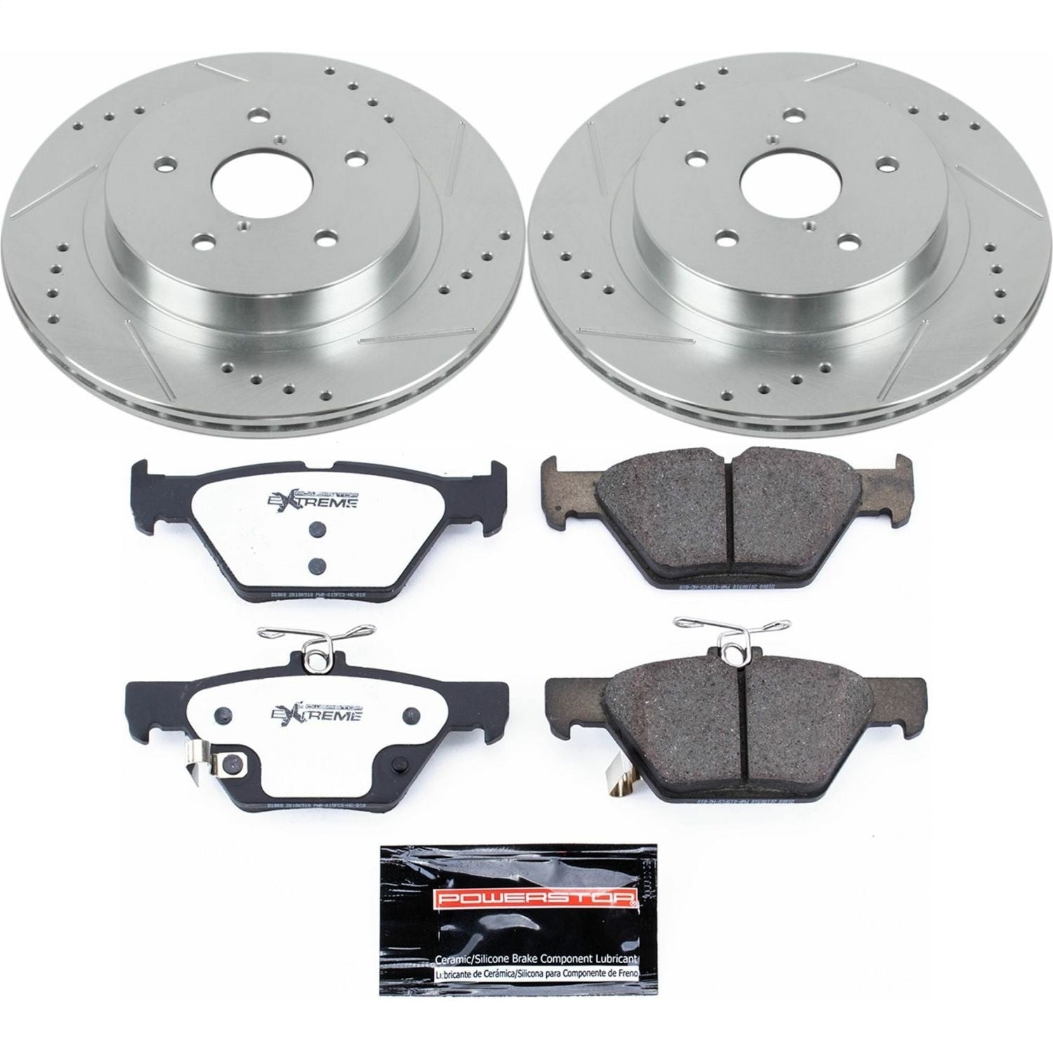 PowerStop Rear Z26 Street Warrior Brake Kit | Subaru Legacy (15-18) (K7039-26)