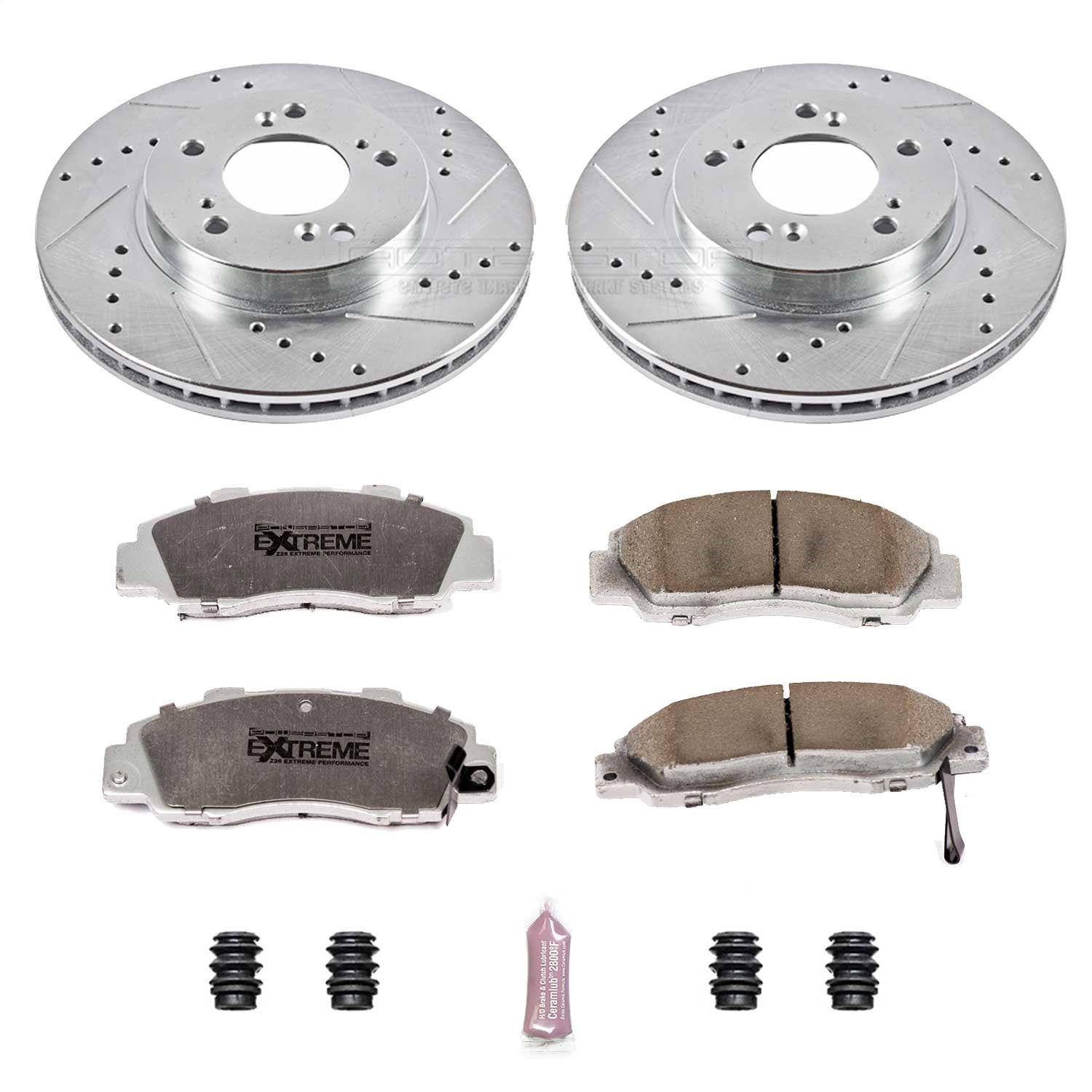 PowerStop Front Z26 Street Warrior Brake Kit | Acura Integra (97-01) (K704-26)